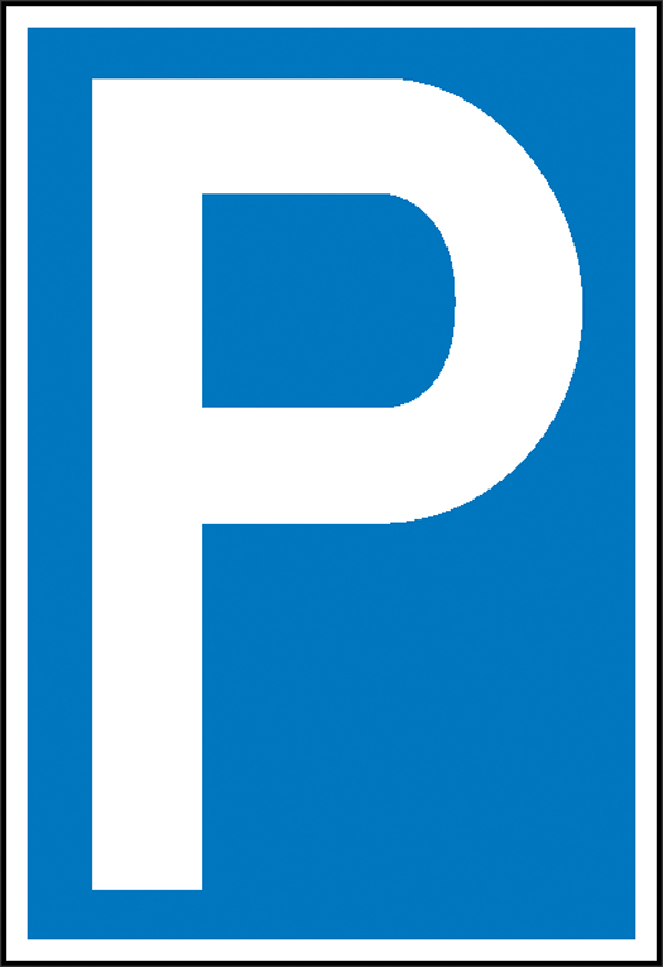 Parkplatzschild (Symbol P)